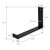 Plankdrager 2 stuks 25x4x14 cm zwart metaal 5 mm gat ML-Design