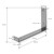 Plankdrager 2 stuks 25x4x14 cm grijs metaal 5 mm gat ML-Design