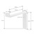 Plankdrager 2 stuks 20x4x14,5 cm wit metaal 5 mm gat ML design