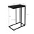 Beistelltisch C-Form 45x25x64 cm Schwarz aus Holz mit Metallgestell ML-Design