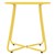 Tavolino 52x46 cm in metallo giallo ML Design