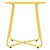 Mesa Auxiliar 52x46 cm Metal Amarillo Diseño ML