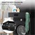 Waschmaschinen Verbindungsrahmen mit Schublade 60,5x54 cm Schwarz aus Stahl ML-Design