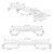 Double monitor stand 110x27x10,5 cm white wood ML design