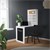 Wall table with blackboard and shelf folding white MDF ML design