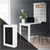 Wall table with blackboard and shelf folding white MDF ML design