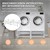 2er Set Waschmaschinenuntergestell mit ausziehbaren Ablagen Weiß aus Stahl ML-Design