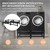 2er Set Waschmaschinenuntergestell mit ausziehbarer Platte Schwarz aus Stahl ML-Design