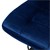 Tabouret de bar, lot de 2, bleu, revêtement velours, dossier et repose-pieds réglables en hauteur 63-83cm ML-Design