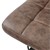 Barstol uppsättning av 2 brunt konstläderklädsel med ryggstöd och fotstöd höjdjusterbar 63-83cm ML-Design