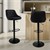 Scaun de bar set de 2 scaune cu spatar ?i suport pentru picioare reglabil pe înal?ime 62-82cm ML-Design