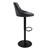 Scaun de bar set de 2 scaune cu spatar ?i suport pentru picioare cu înal?ime reglabila 62-82cm ML-Design