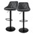 Scaun de bar set de 2 scaune cu spatar ?i suport pentru picioare cu înal?ime reglabila 62-82cm ML-Design