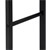 Haardhoutrek 40x150x25 cm Zwart Metaal ML-Design