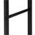 Étagère à bois pour cheminée 80x100x25 cm Noir en métal ML-Design