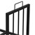 Étagère à bois pour cheminée 43x46x33 cm Noir en métal ML-Design