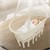 Babywiege mit Liegekissen Beige aus Baumwolle ML-Design