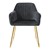 Scaune de sufragerie cu spatar set de 2 scaune cu tapi?erie din catifea gri ?i picioare metalice ML-Design