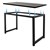 Íróasztal 120x60x75 cm Fekete aud MDF és fém ML-Design
