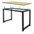 Pöytä 120x60x75 cm Musta MDF ja metalli ML-Design