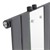 Badheizkörper Flach mit Spiegel 1600x450 mm Anthrazit ML-Design