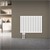 Panneau de chauffage double couche 600x780 mm blanc, sol inclus Garniture de raccordement ML-Design
