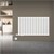 Electric bathroom radiator Single layer Horizontal with heating element 300W 600x1020 mm White LuxeBath