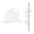 Panelradiátor Egyrétegu 600x780 mm Fehér színu, univerzális csatlakozószettel ML-Design