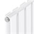 Panel radiator double 1800x300 mm white with wall connection set ML-Design