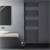 Kylpyhuoneen sähköpatteri lämmityselementillä 1200W 500x1600 mm antrasiitti ML-muotoilu