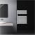 Kylpyhuoneen patteri U-muotoinen huoneenjakaja 500x800 mm Valkoinen LuxeBath