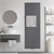 Bathroom radiator single layer with 1x towel rail 1800x604 mm anthracite with central connection LuxeBath