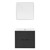 Conjunto de móveis de casa de banho de 3 peças branco/cinzento em MDF design ML
