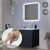 Badeværelses-LED-spejl med berøringskontakt 60x60 cm hvidt glas ML-design