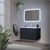 Bathroom furniture set 3-piece gray made of MDF ML-Design