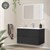Bathroom furniture set 3-piece gray made of MDF ML-Design