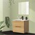 Bathroom furniture set 3-piece white/brown made of MDF ML-Design