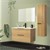 Bathroom furniture set 4-piece brown made of MDF ML-Design