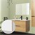 Salle de bain miroir 90x60 cm blanc en verre sans cadre ML-Design