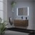 Ensemble de meubles de salle de bains 3 pièces brun en MDF ML-Design