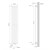 Radiateur de salle de bain avec raccord central 1400x260 mm Blanc vertical LuxeBath