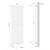 Badheizkörper Vertikal mit Mittelanschluss 480x1600 mm Weiß LuxeBath