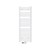 Radiador de casa de banho 500x1500 mm branco, curvo, conjunto de ligação universal