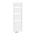 Radiator de baie cu racord central 500x1800 mm alb curbat cu set de racord universal LuxeBath