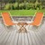 silla de madera plegable 3 posiciones reclinables hasta 120 kg naranja