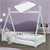 Kinderbett mit Rausfallschutz und Lattenrost inkl. Matratze 80x160 cm Minze aus Kiefernholz ML-Design