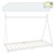 Crib Tipi with slatted frame 90x200 cm white wood ML design