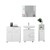 Koupelnový nábytek set 4-dílný bílé drevo ML design