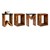 WOMO-DESIGN bijzettafel bruin, 45x30x60 cm, massief acaciahout