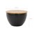 Kávéasztal Ø 61x39 cm Fekete fém és mangófa WOMO-Design